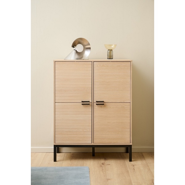 Komoda wysoka Kensington dąb bielony - ACTONA